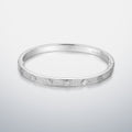 Full Pave Moissanite Bangle Bracelet