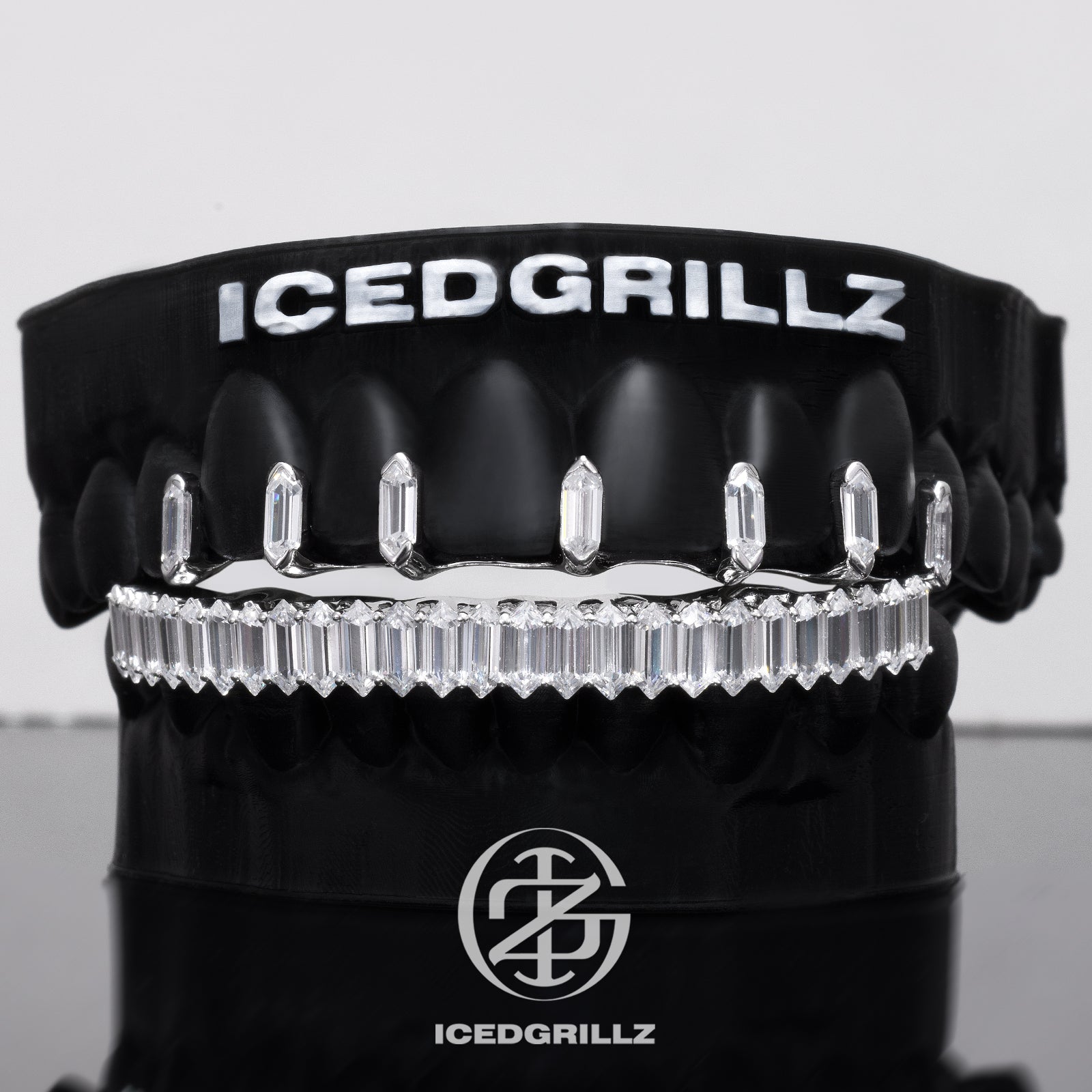 Baguette Cut Gap Bridge Grillz