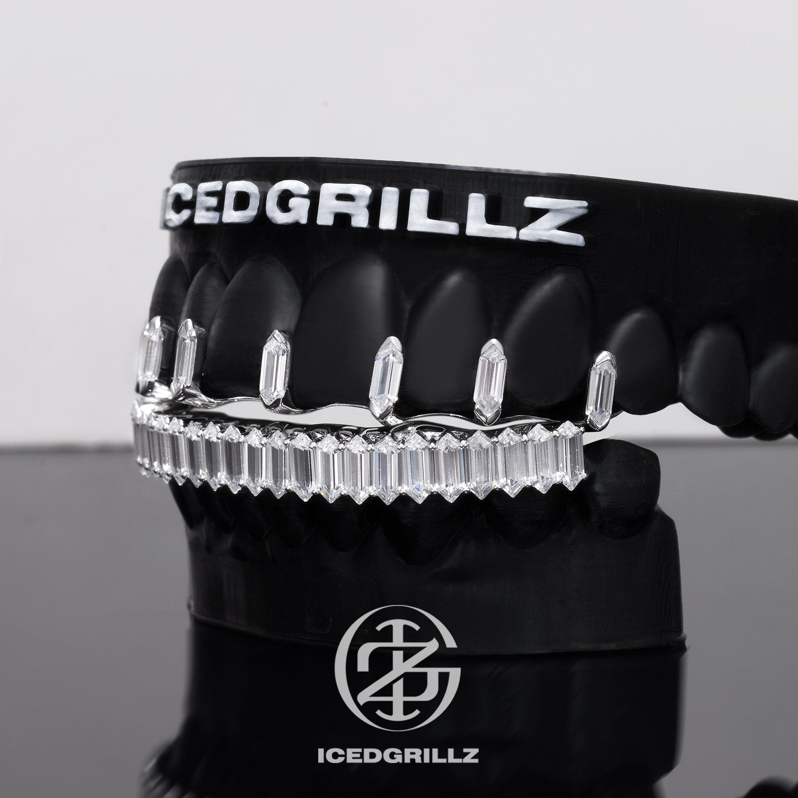 Baguette Cut Gap Bridge Grillz