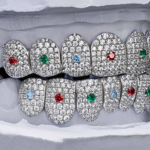 Colored Gem & Moissanite Grillz