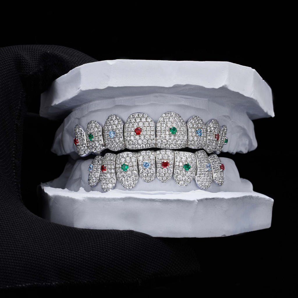 Colored Gem & Moissanite Grillz