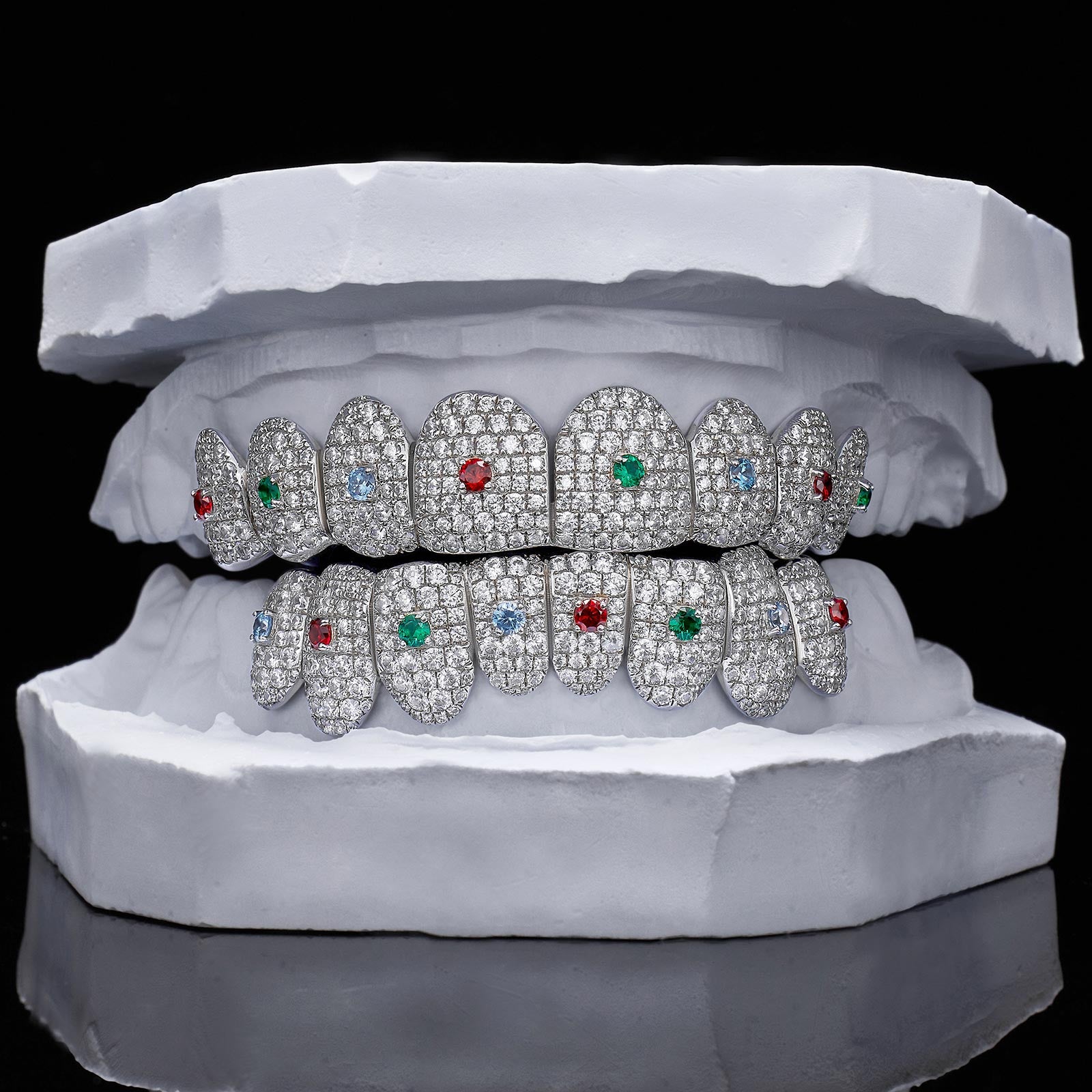 Colored Gem & Moissanite Grillz