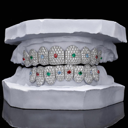 Colored Gem & Moissanite Grillz