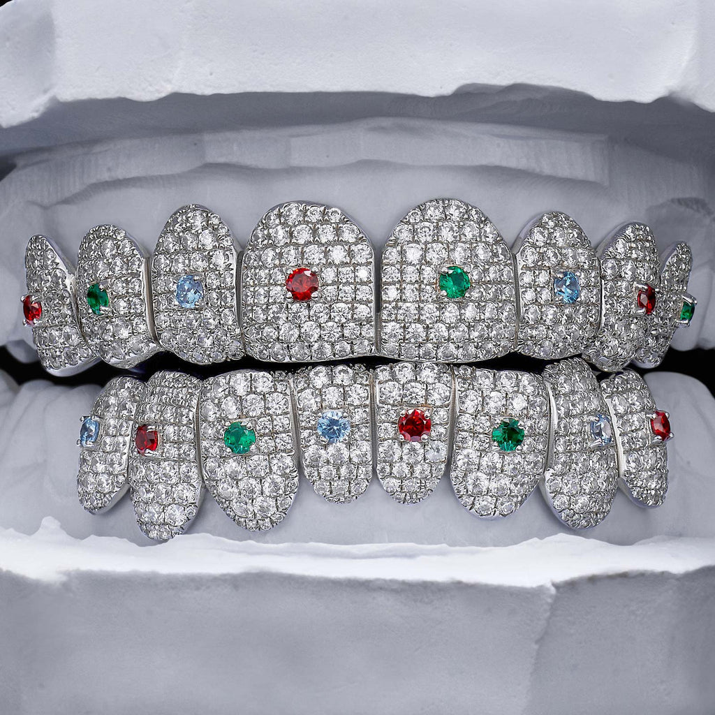 Colored Gem & Moissanite Grillz