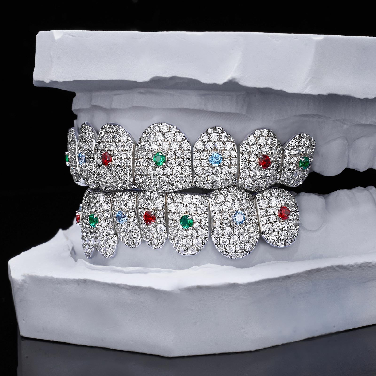 Colored Gem & Moissanite Grillz