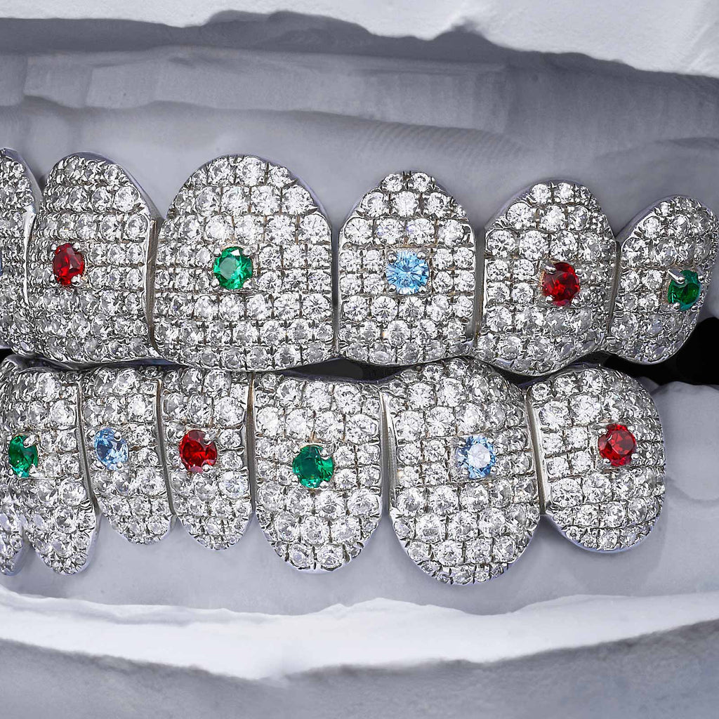 Colored Gem & Moissanite Grillz