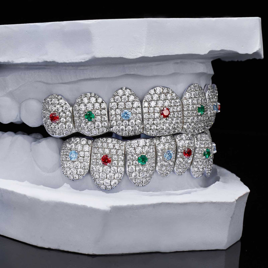 Colored Gem & Moissanite Grillz