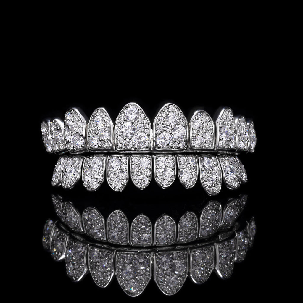 Crushed Ice "Snow Set" Mosaic Moissanite Grillz