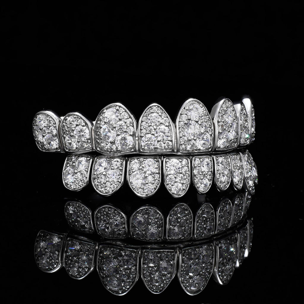 Crushed Ice "Snow Set" Mosaic Moissanite Grillz
