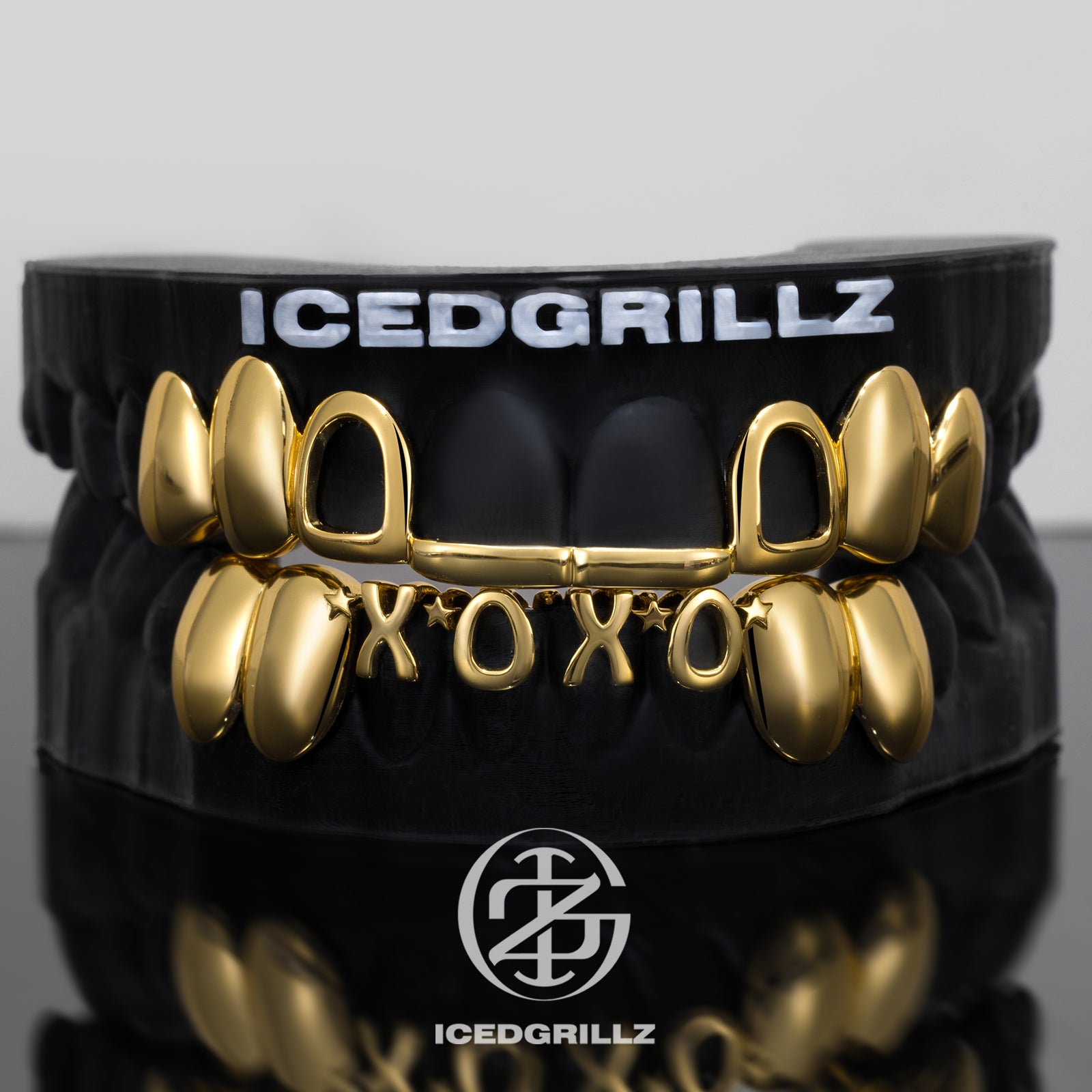 Custom 4 Letter Solid Plain Star Grillz