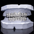 Custom Diamond Cut X-Pattern Grillz