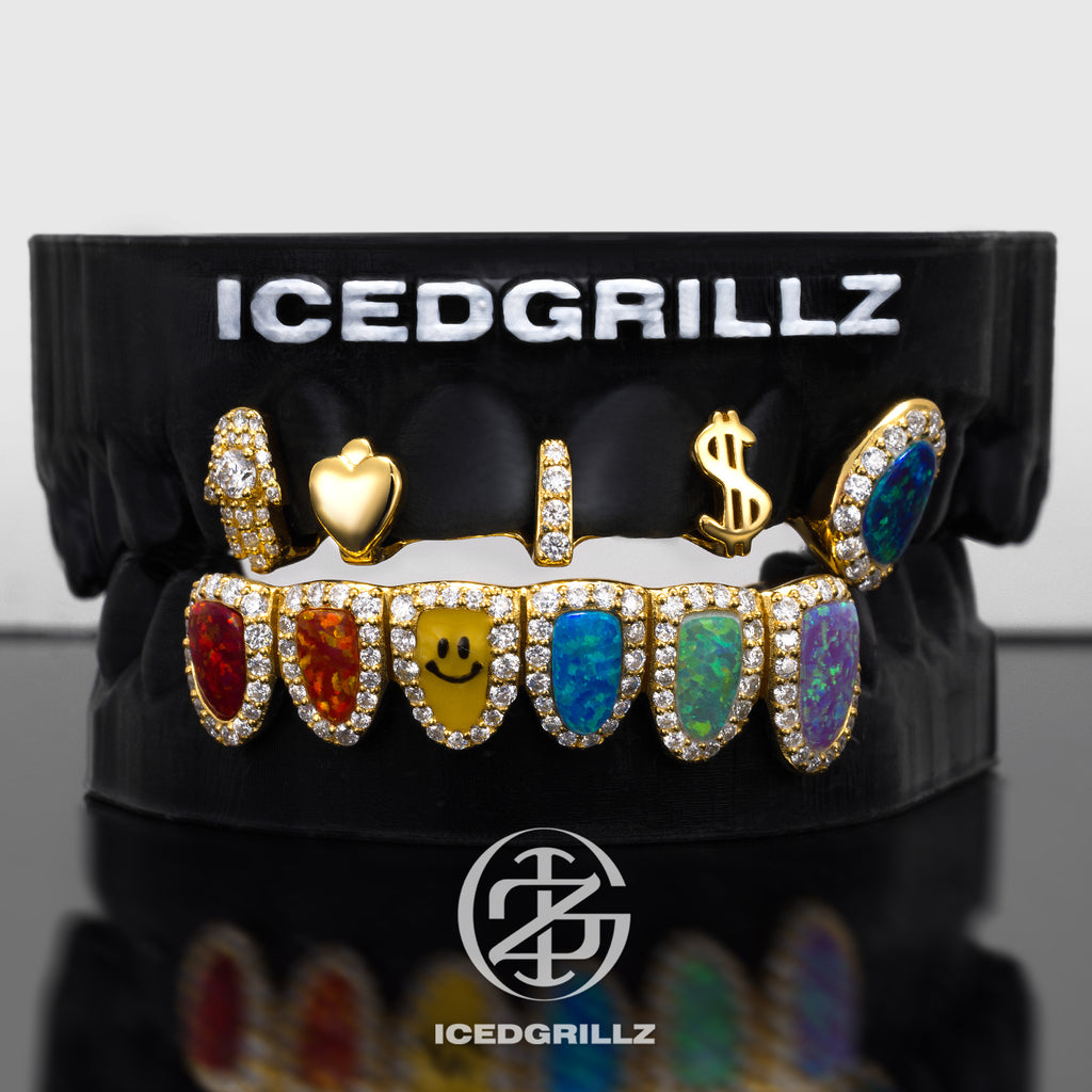 Custom Gap & Rainbow Opal Grillz
