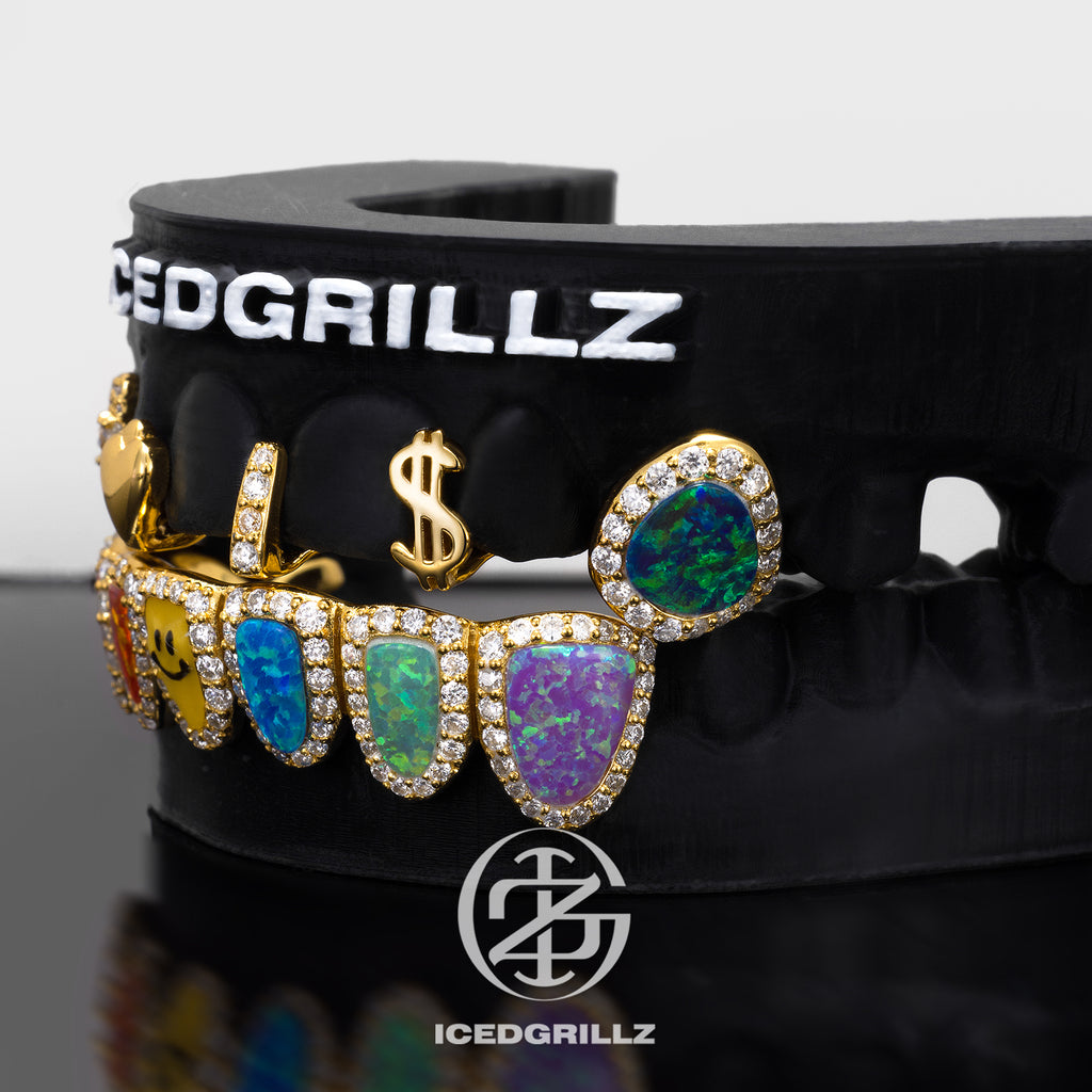 Custom Gap & Rainbow Opal Grillz