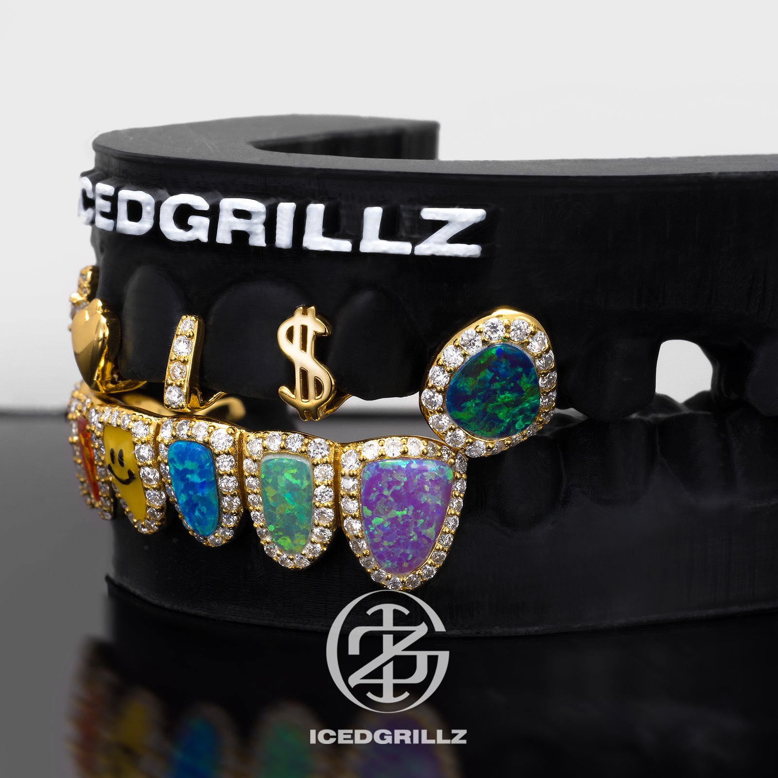 Custom Gap & Rainbow Opal Grillz