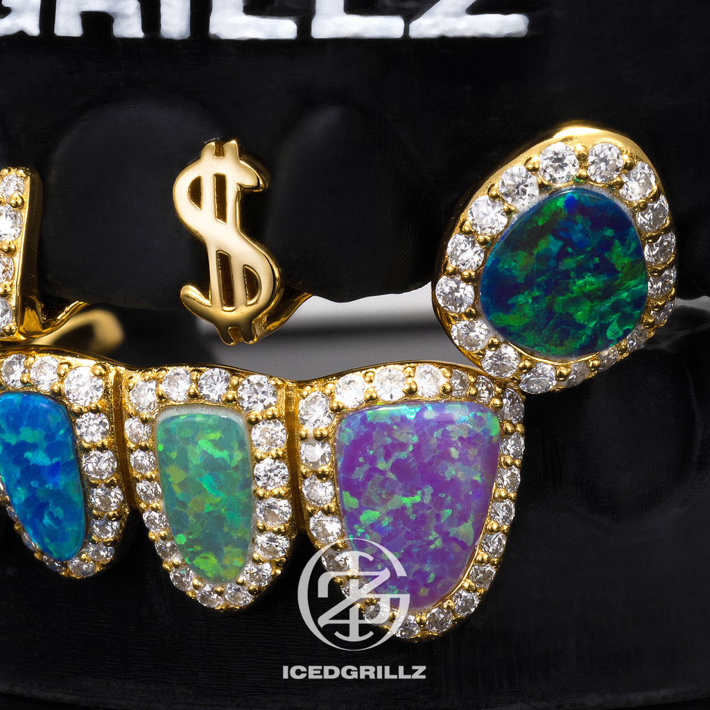 Custom Gap & Rainbow Opal Grillz