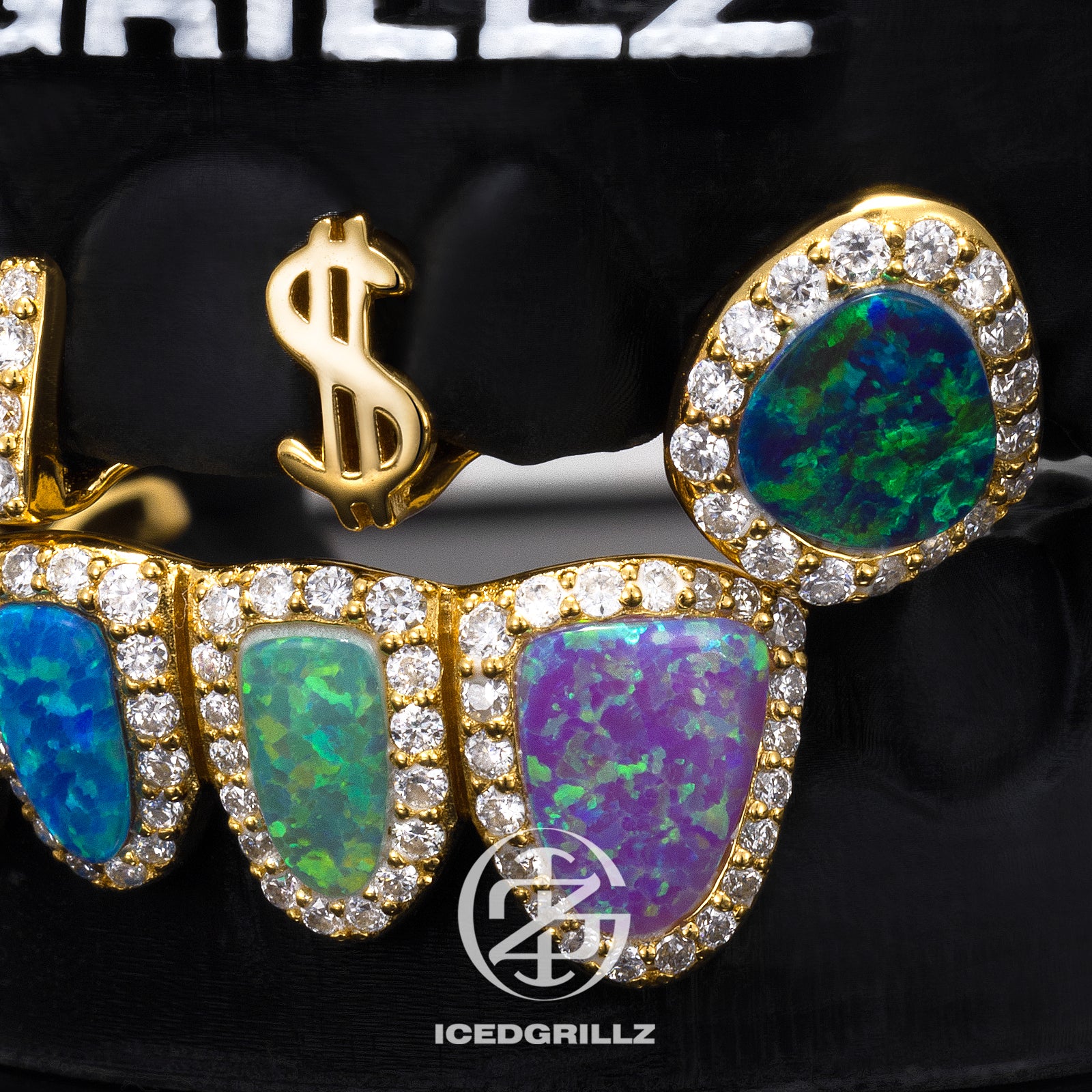 Custom Gap & Rainbow Opal Grillz