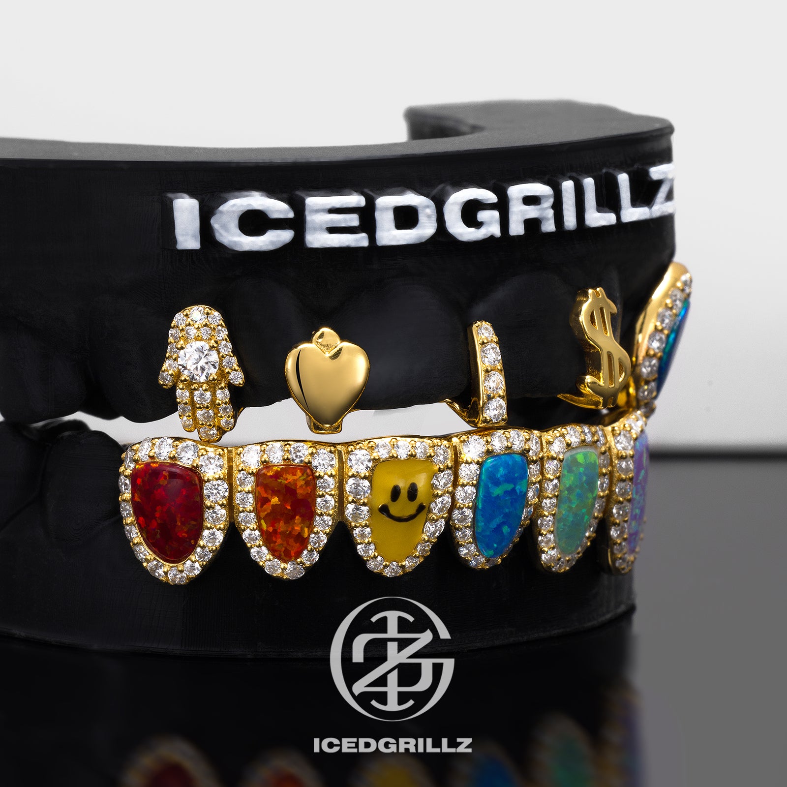 Custom Gap & Rainbow Opal Grillz
