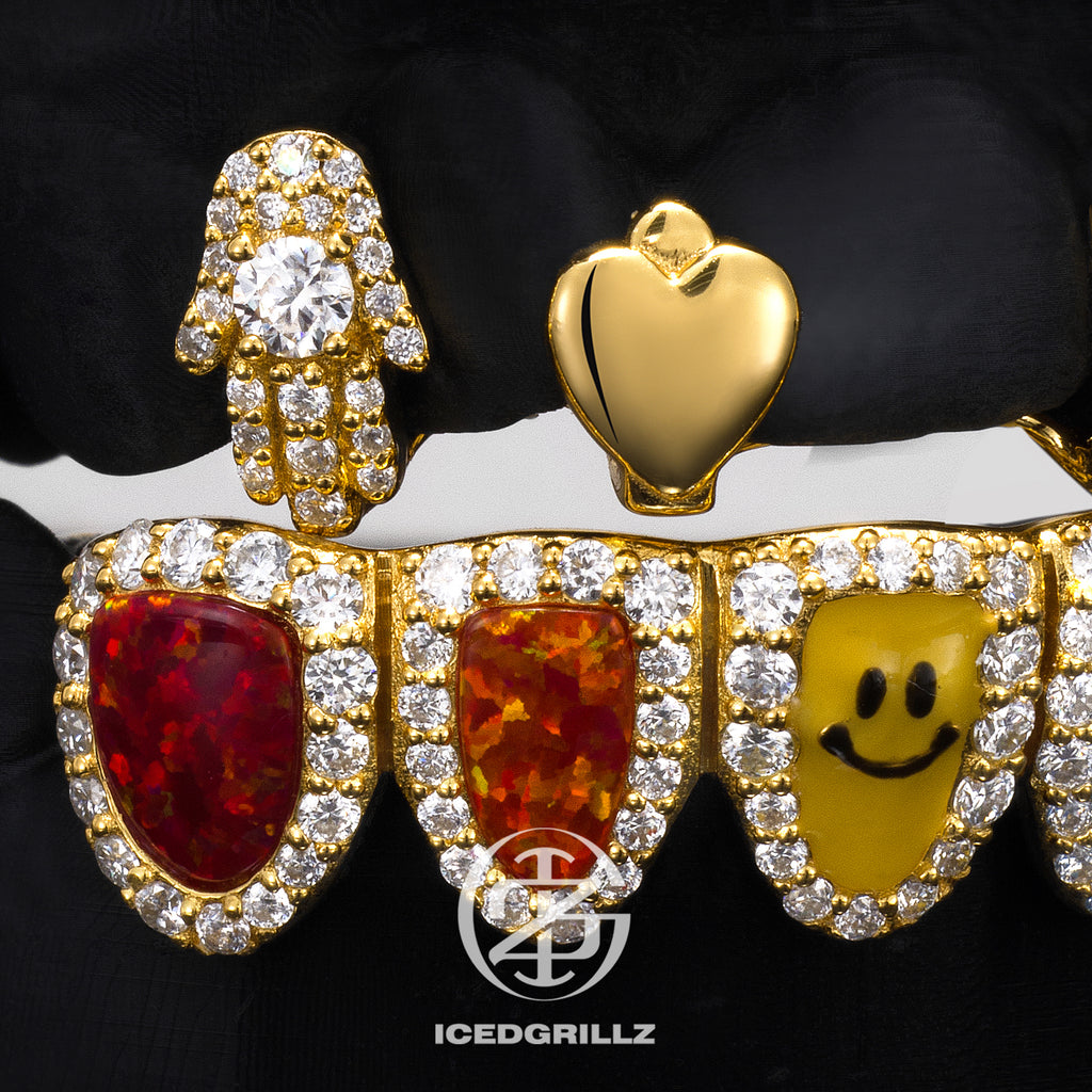 Custom Gap & Rainbow Opal Grillz