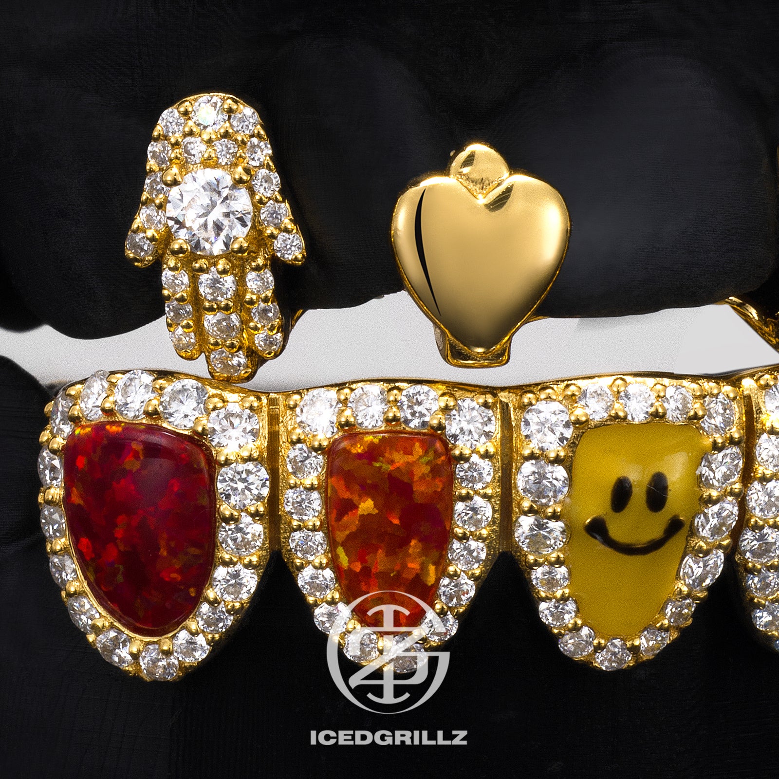 Custom Gap & Rainbow Opal Grillz