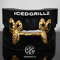 Diamond Cut Star Heart Open Face Fang Grillz