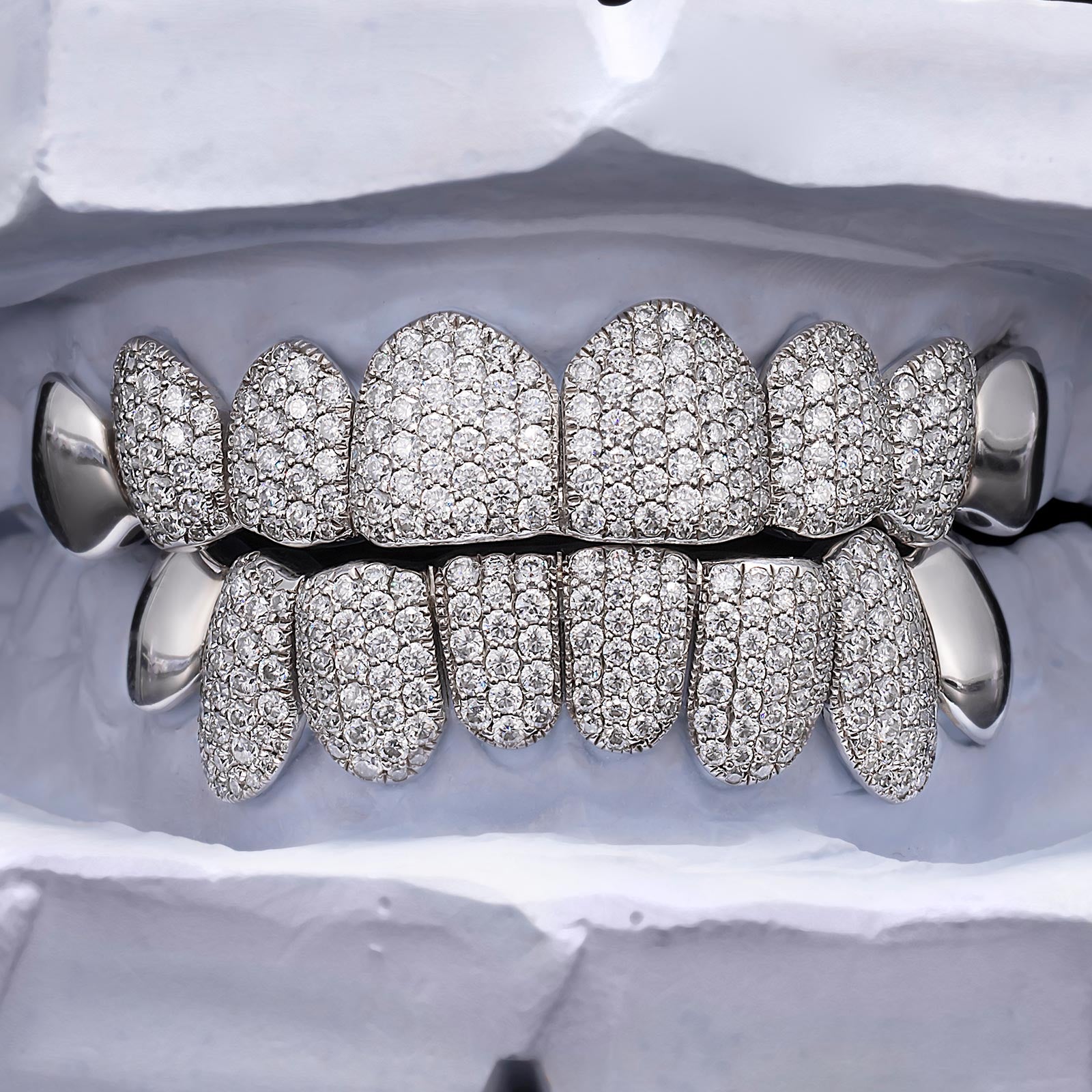 Diamond Moissanite Tip End Cap Grillz