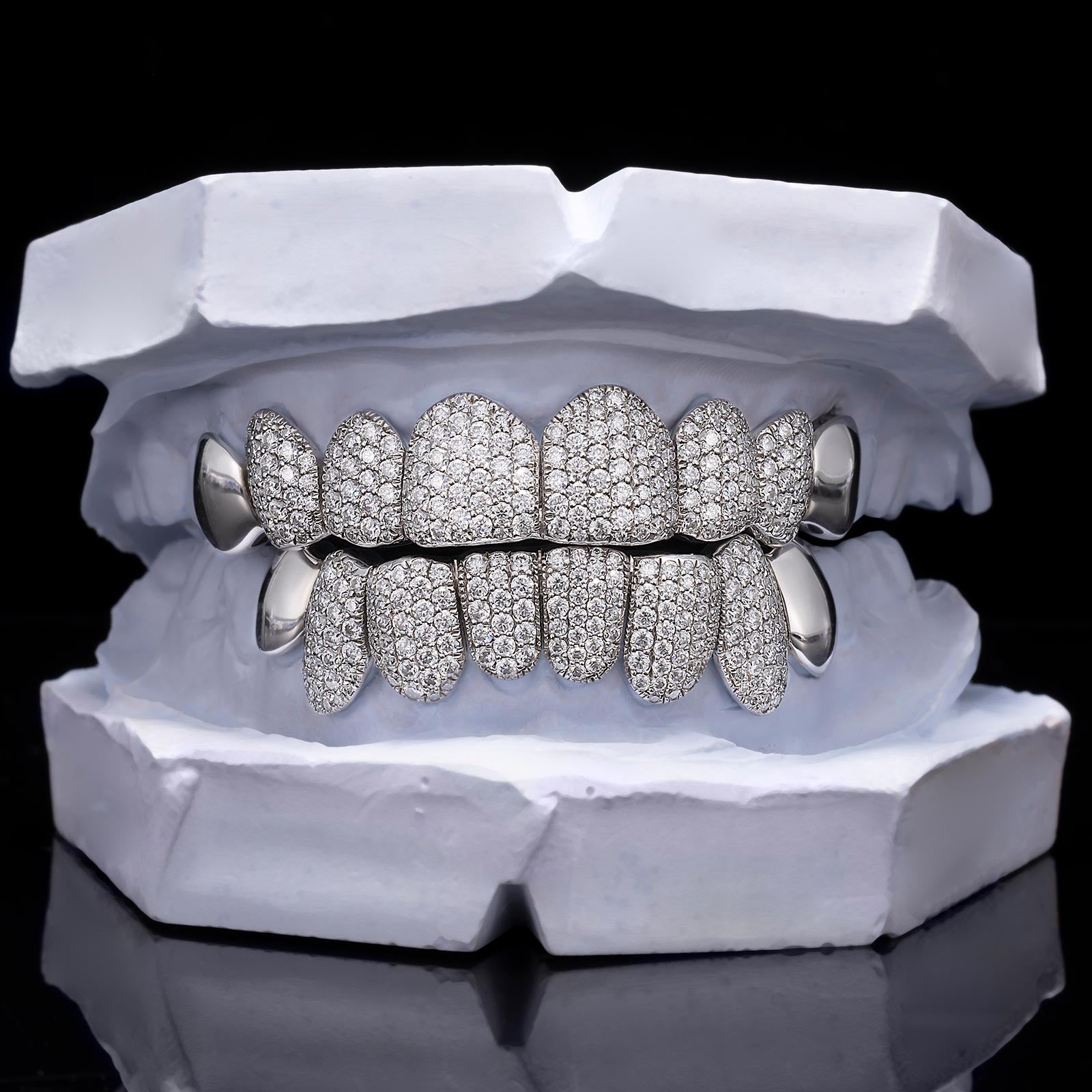 Diamond Moissanite Tip End Cap Grillz