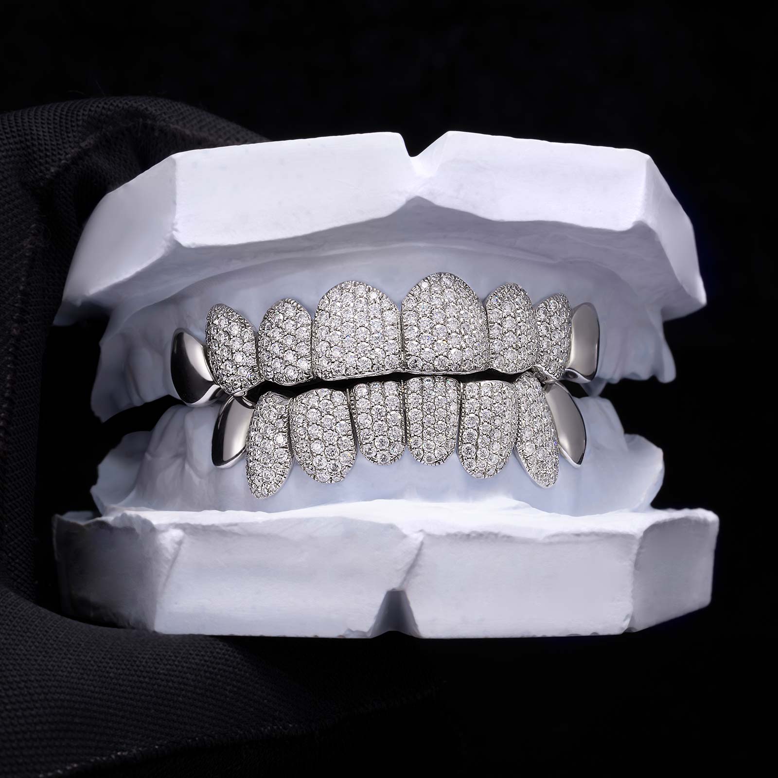 Diamond Moissanite Tip End Cap Grillz