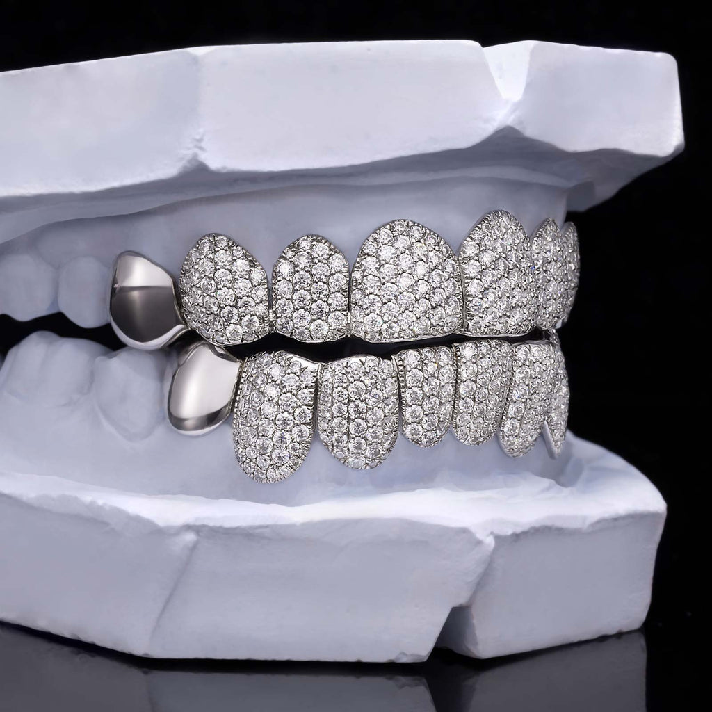 Diamond Moissanite Tip End Cap Grillz