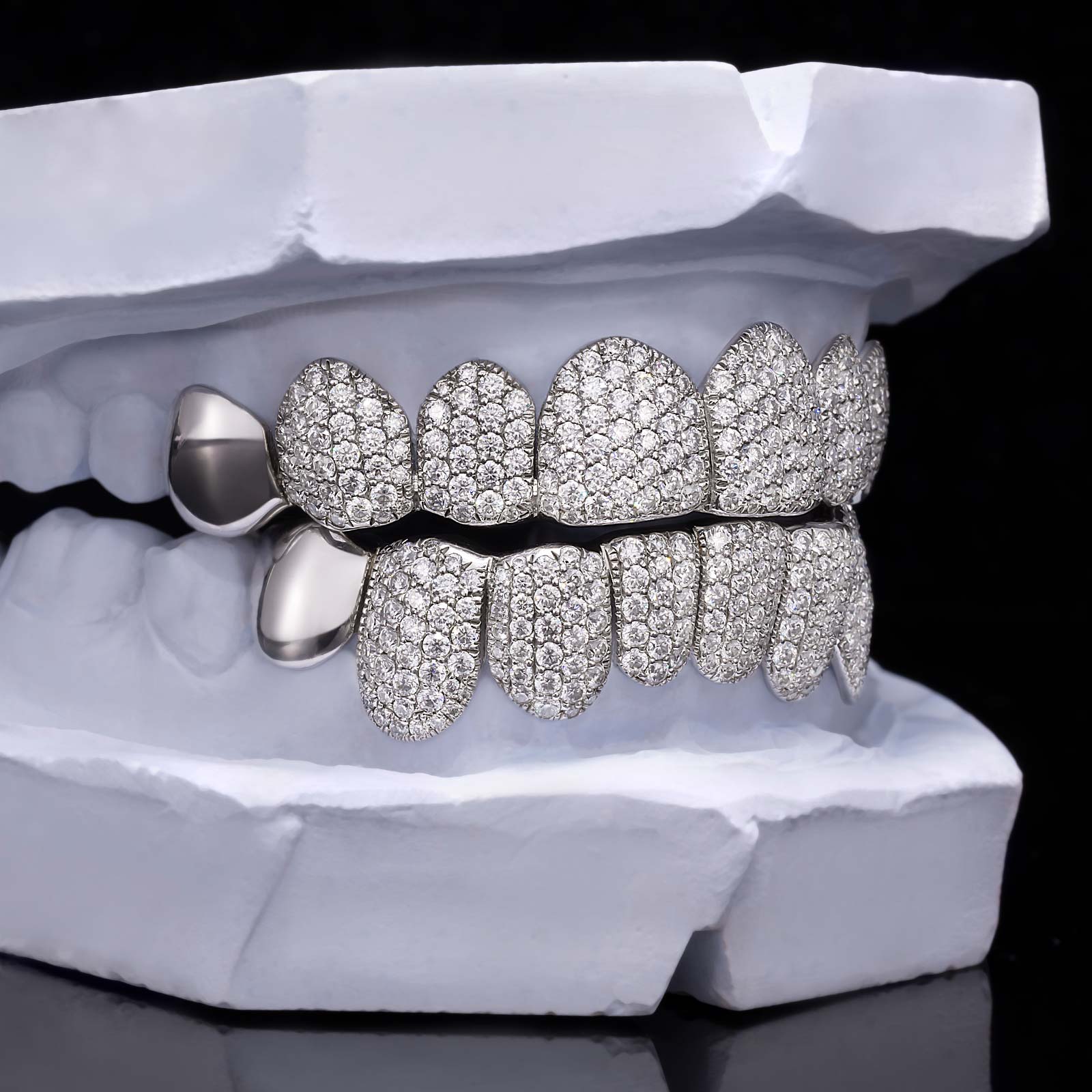 Diamond Moissanite Tip End Cap Grillz