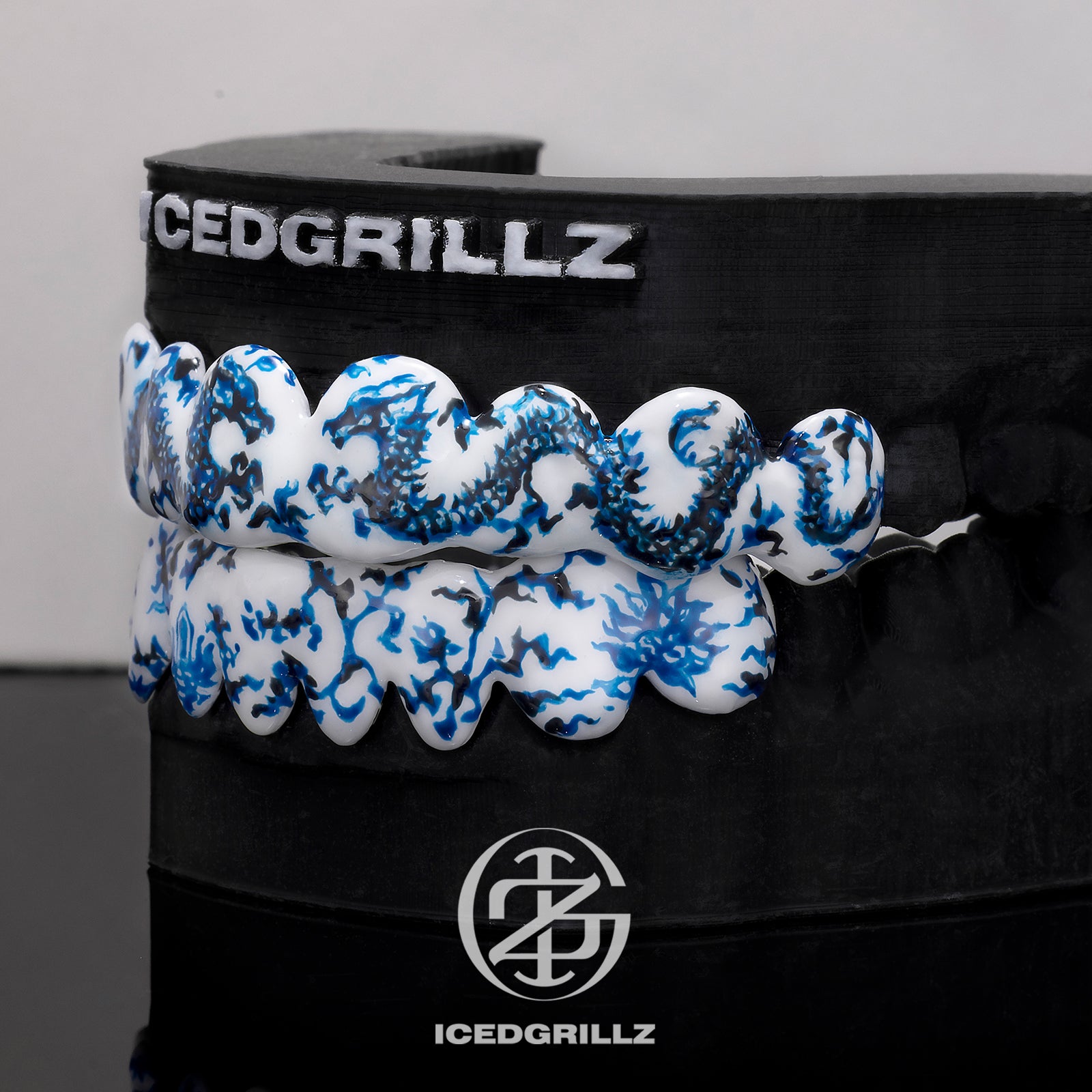 Dragon Enamel Porcelain Grillz