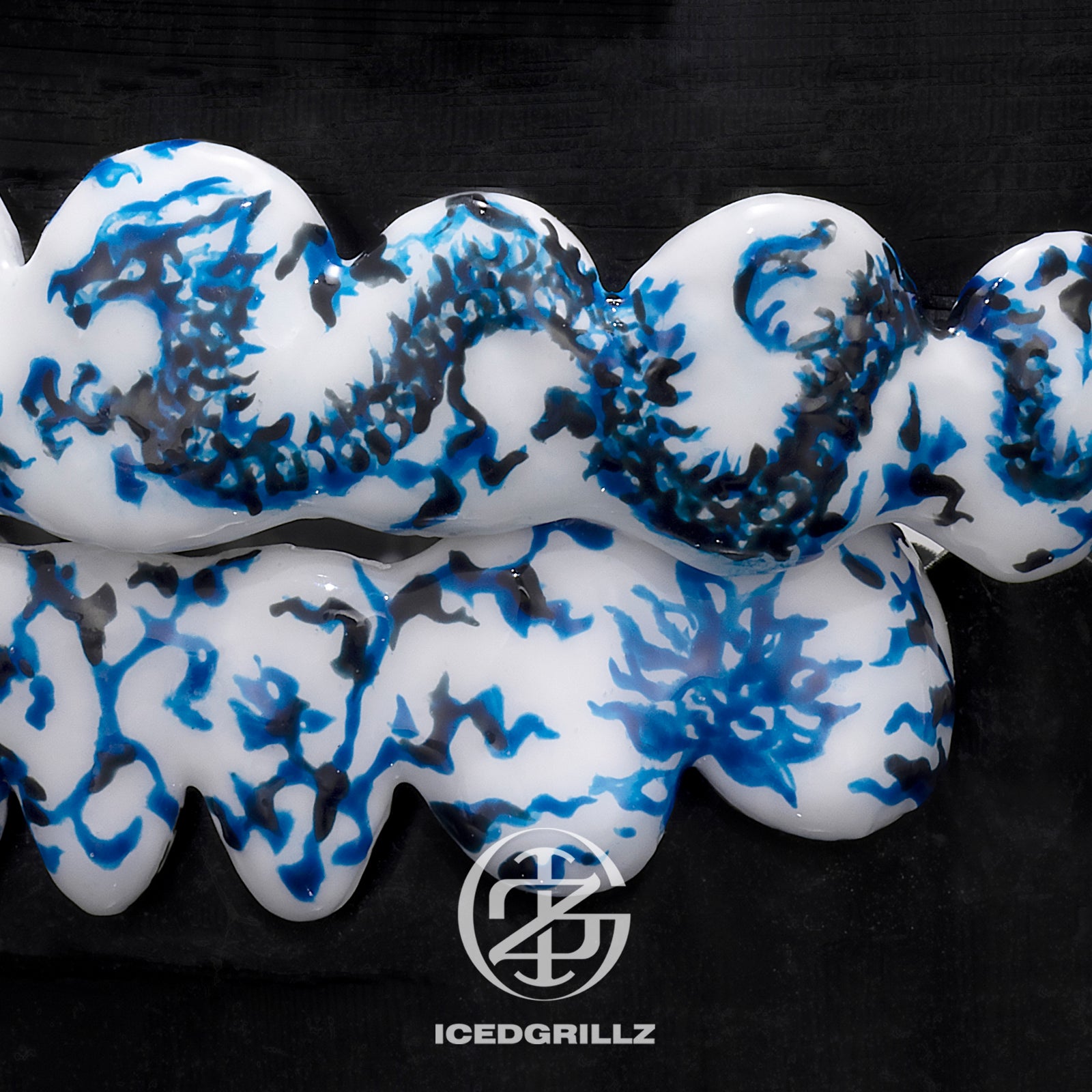 Dragon Enamel Porcelain Grillz