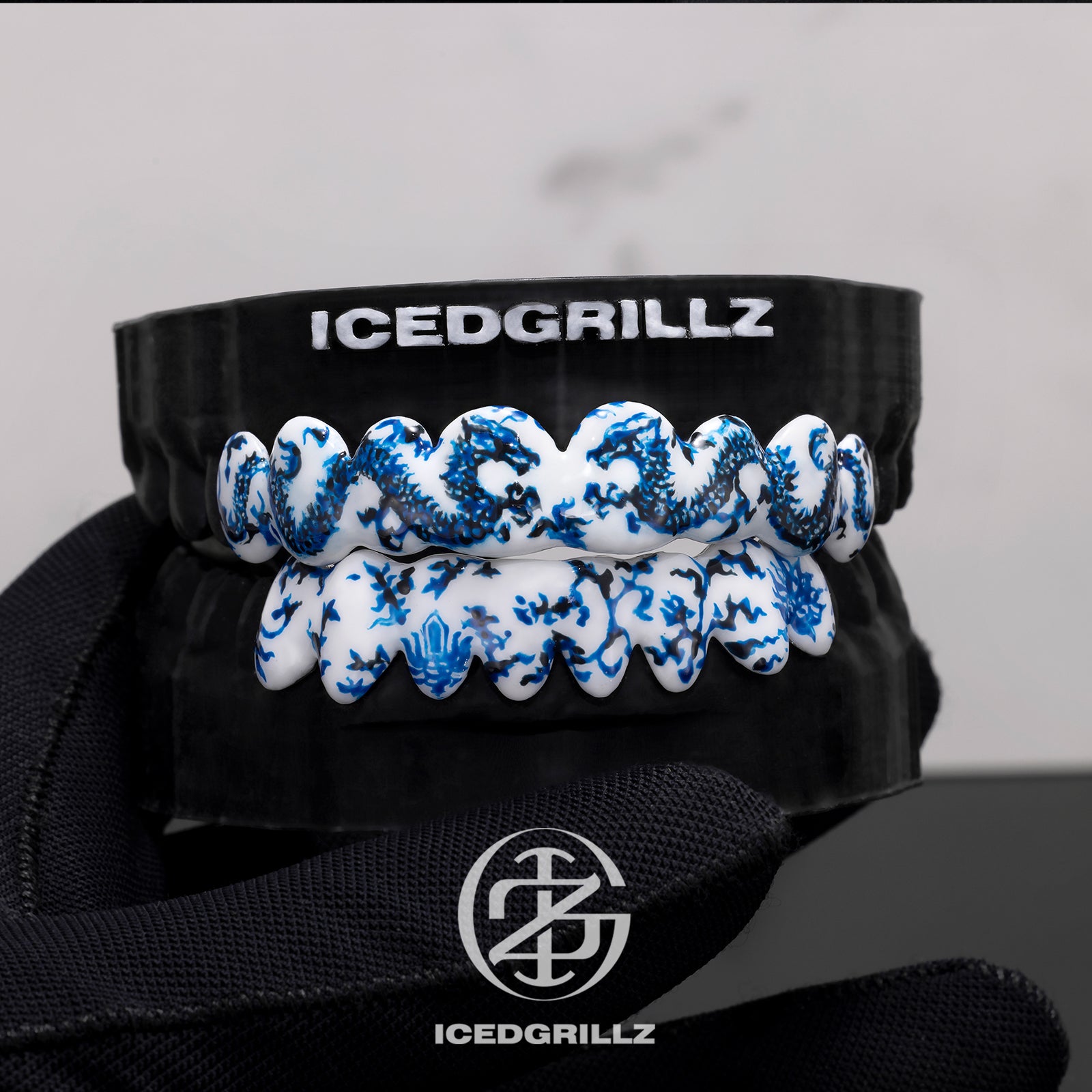 Dragon Enamel Porcelain Grillz