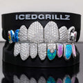 Enamel Butterfly & Kitty Opal Puzzle Moissanite Grillz