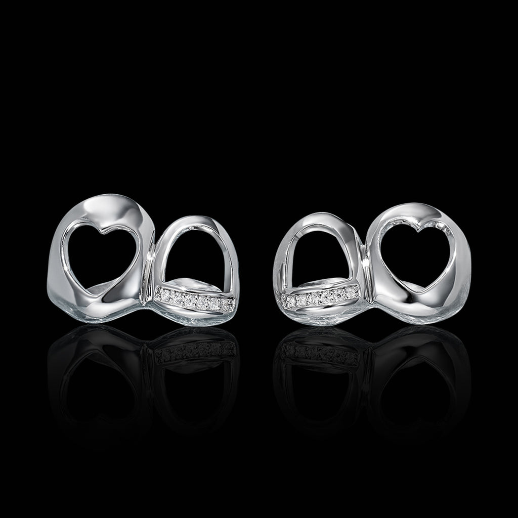Heart Style Open Face Grillz