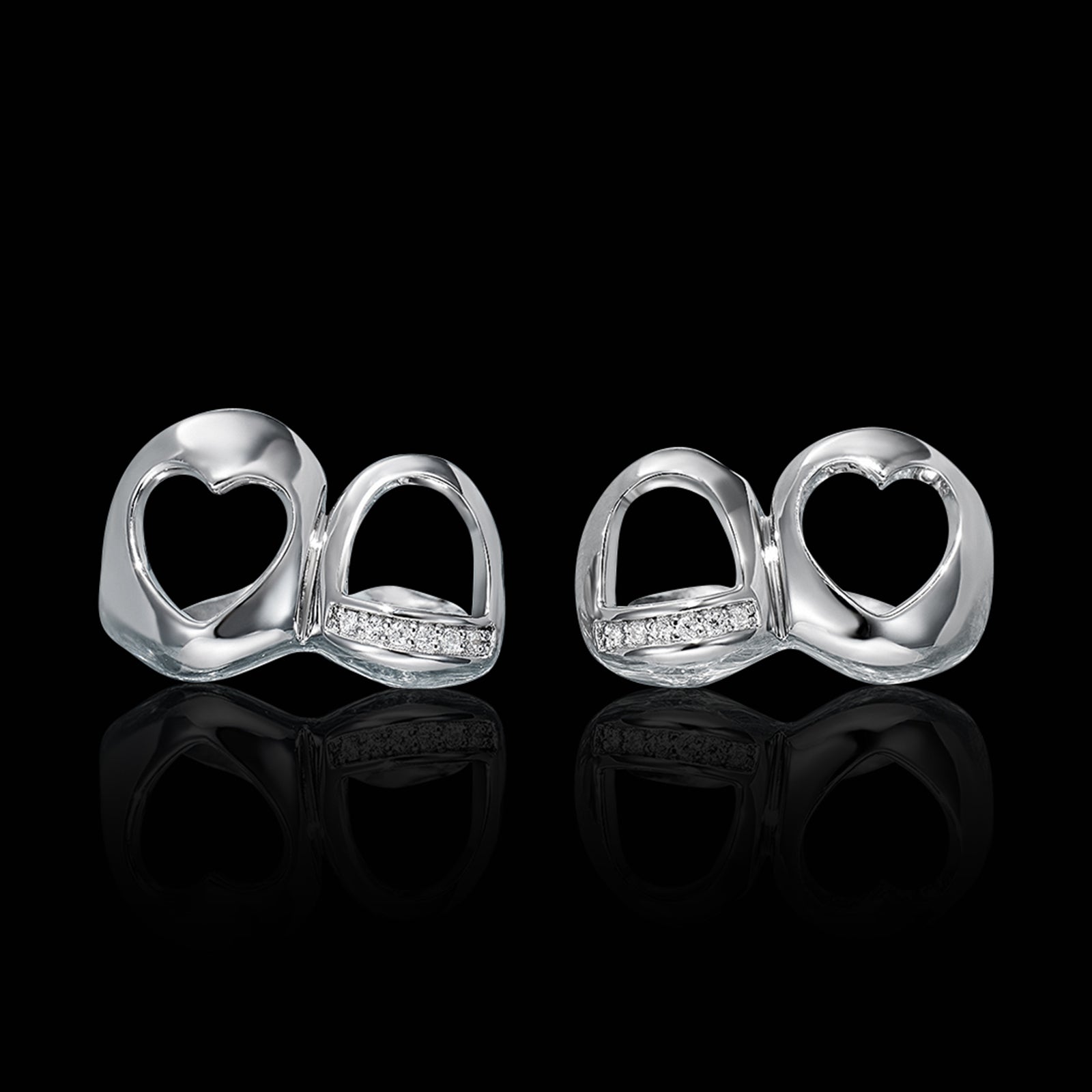 Heart Style Open Face Grillz