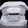 Iced Connecting Bridge Opal Grillz Bar