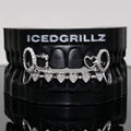 Iced Heart Link & Kitty Open Face Grillz - IcedGrillz