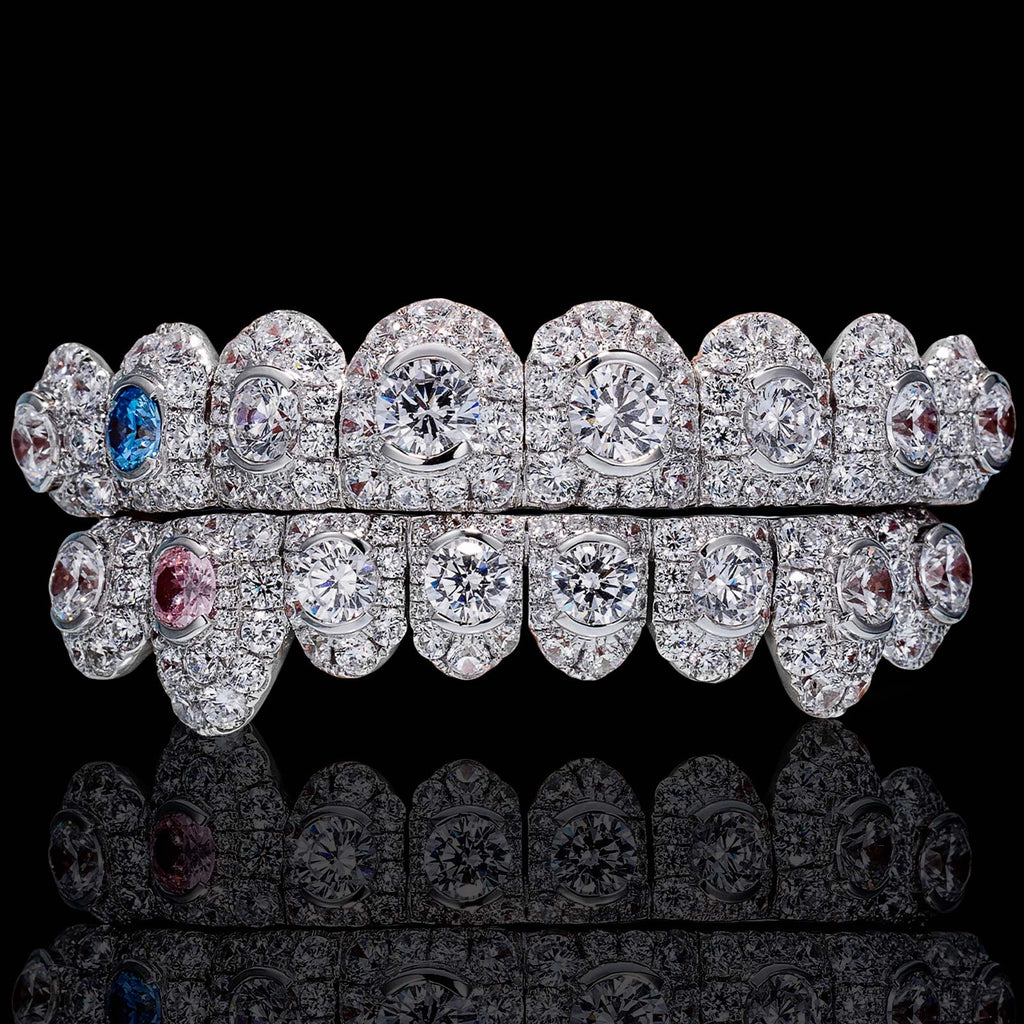 Large Stone "Big Pointer" Round Cut Diamond Grillz