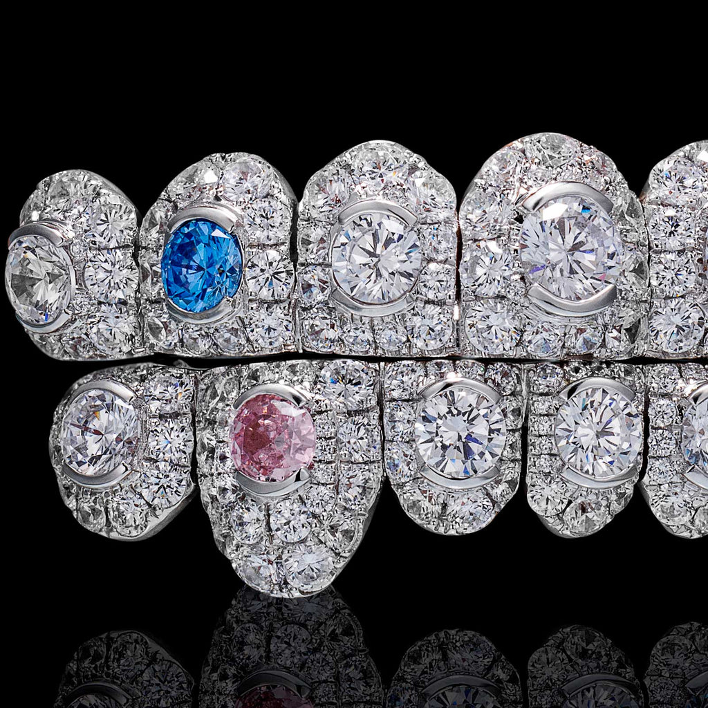 Large Stone "Big Pointer" Round Cut Diamond Grillz