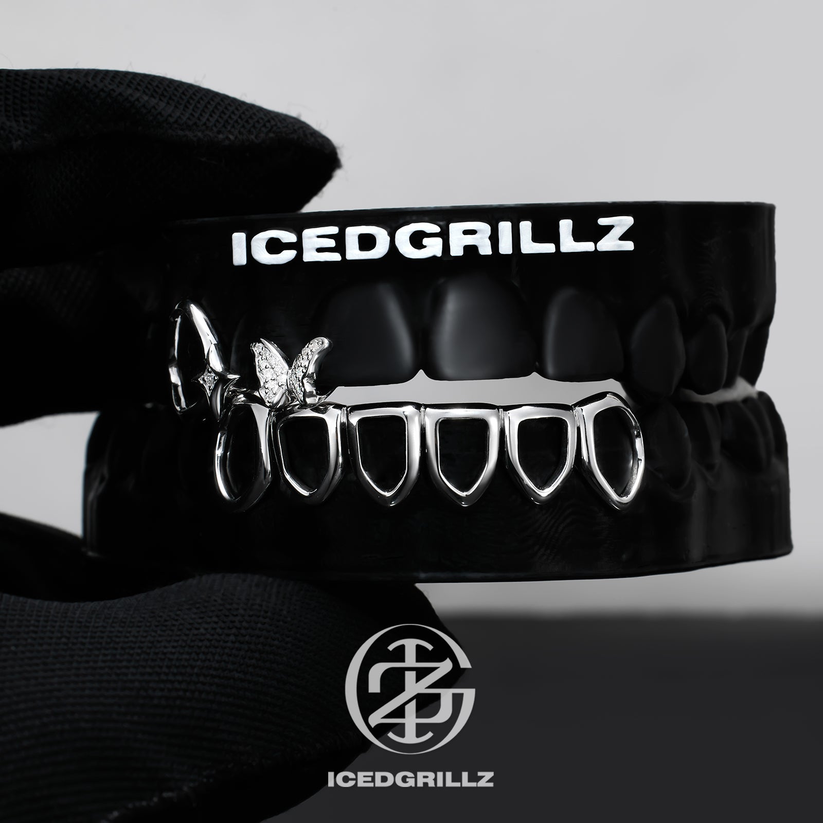 Moissanite Butterfly Open Face Grillz