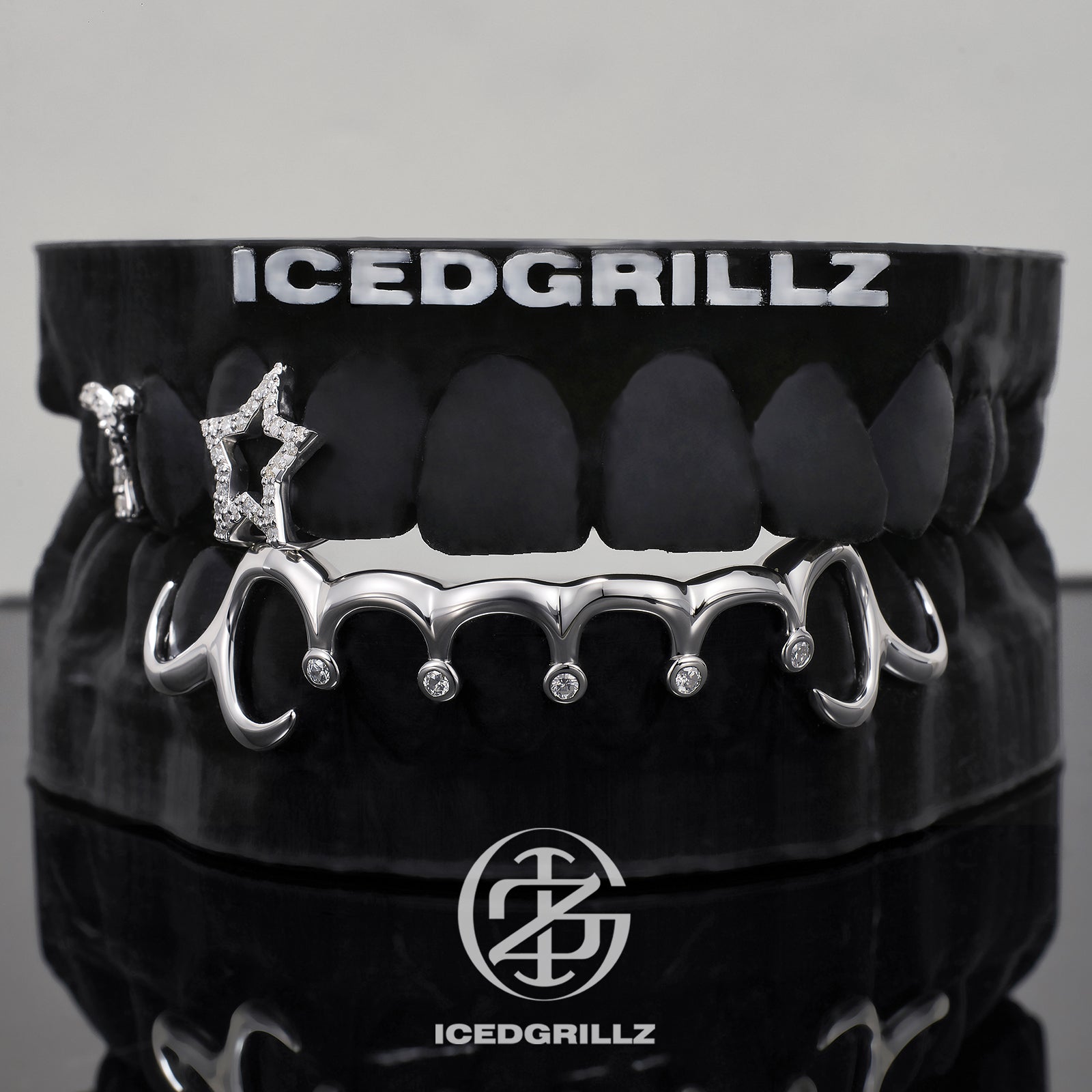 Moissanite Star Cap With Drip Bridge Grillz