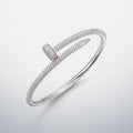 Nail Bracelet with Full Moissanite