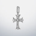 North Star Moissanite Cross Pendant