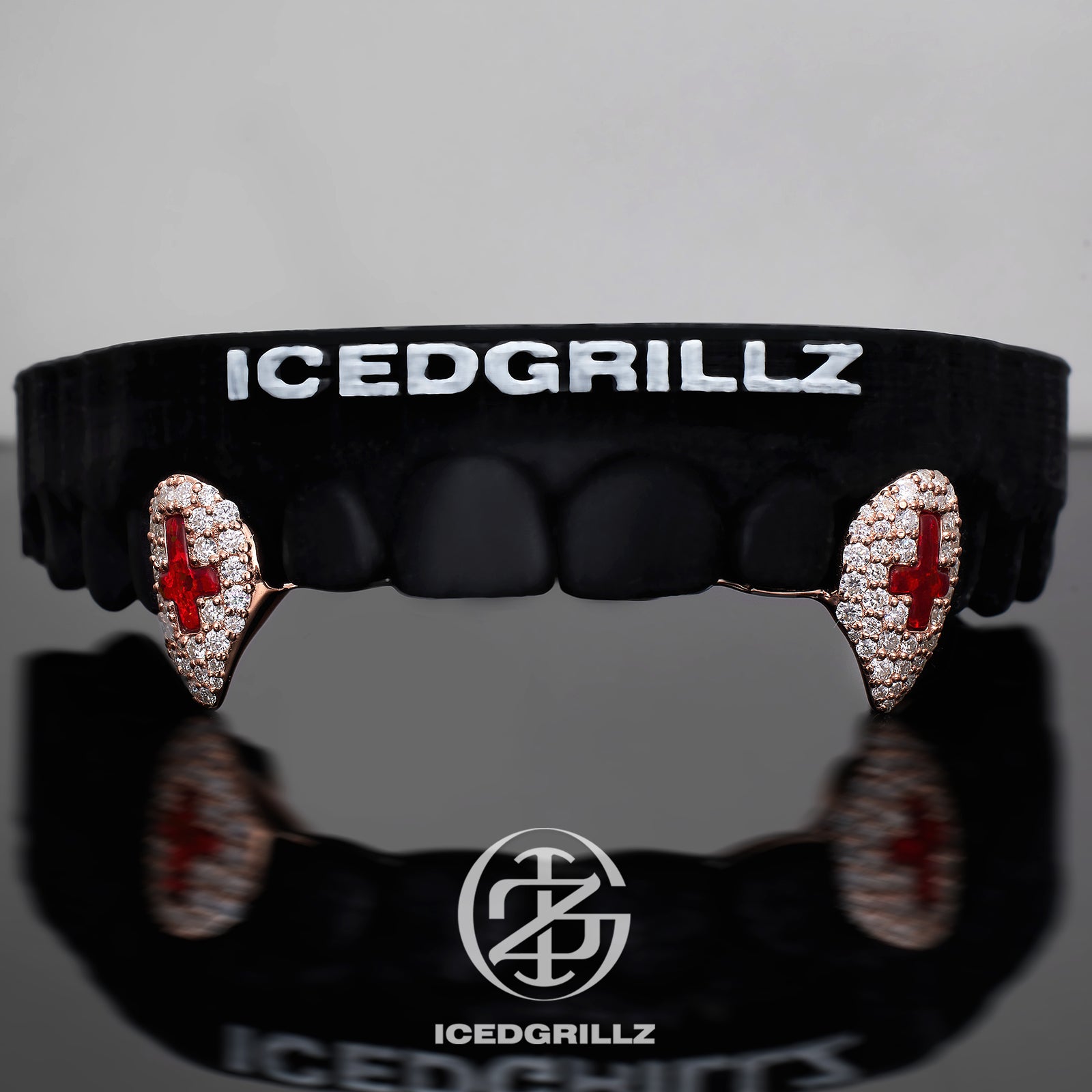 Opal Cross Iced Fang Caps