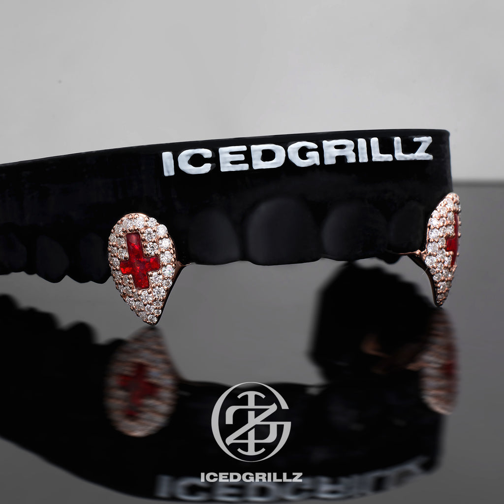 Opal Cross Iced Fang Caps