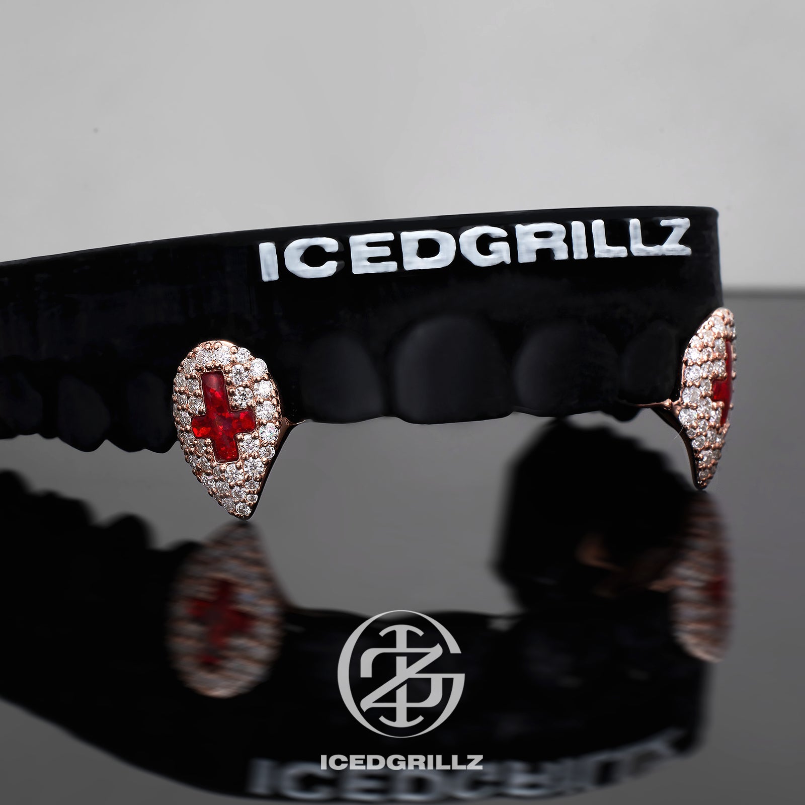 Opal Cross Iced Fang Caps