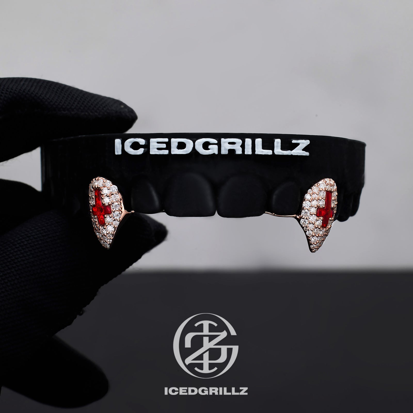 Opal Cross Iced Fang Caps
