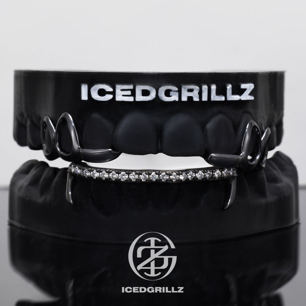 Open Face Curved Edge Moissanite Single Bar Grillz