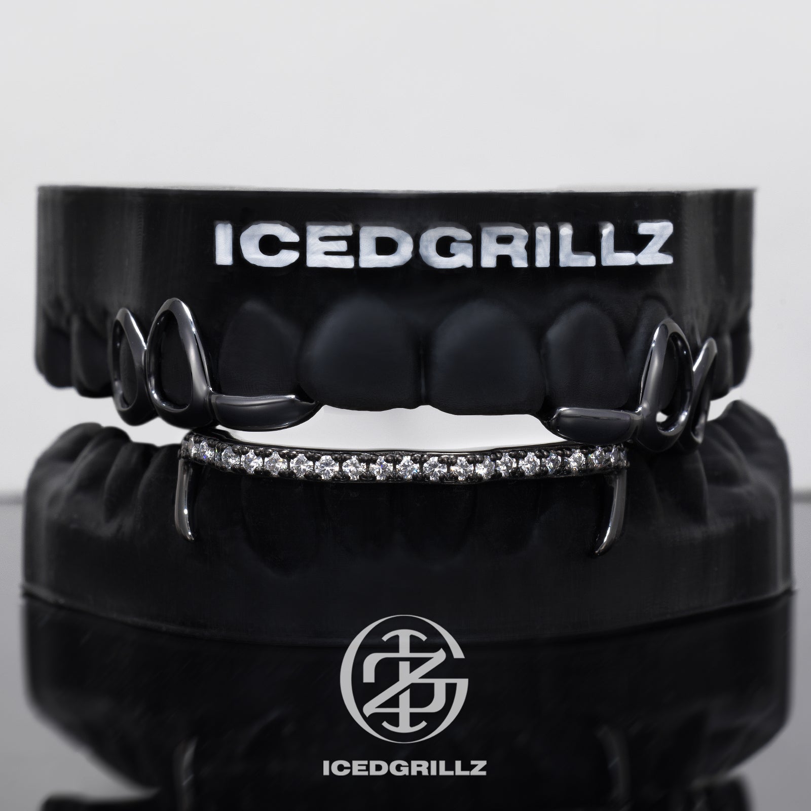Open Face Curved Edge Moissanite Single Bar Grillz