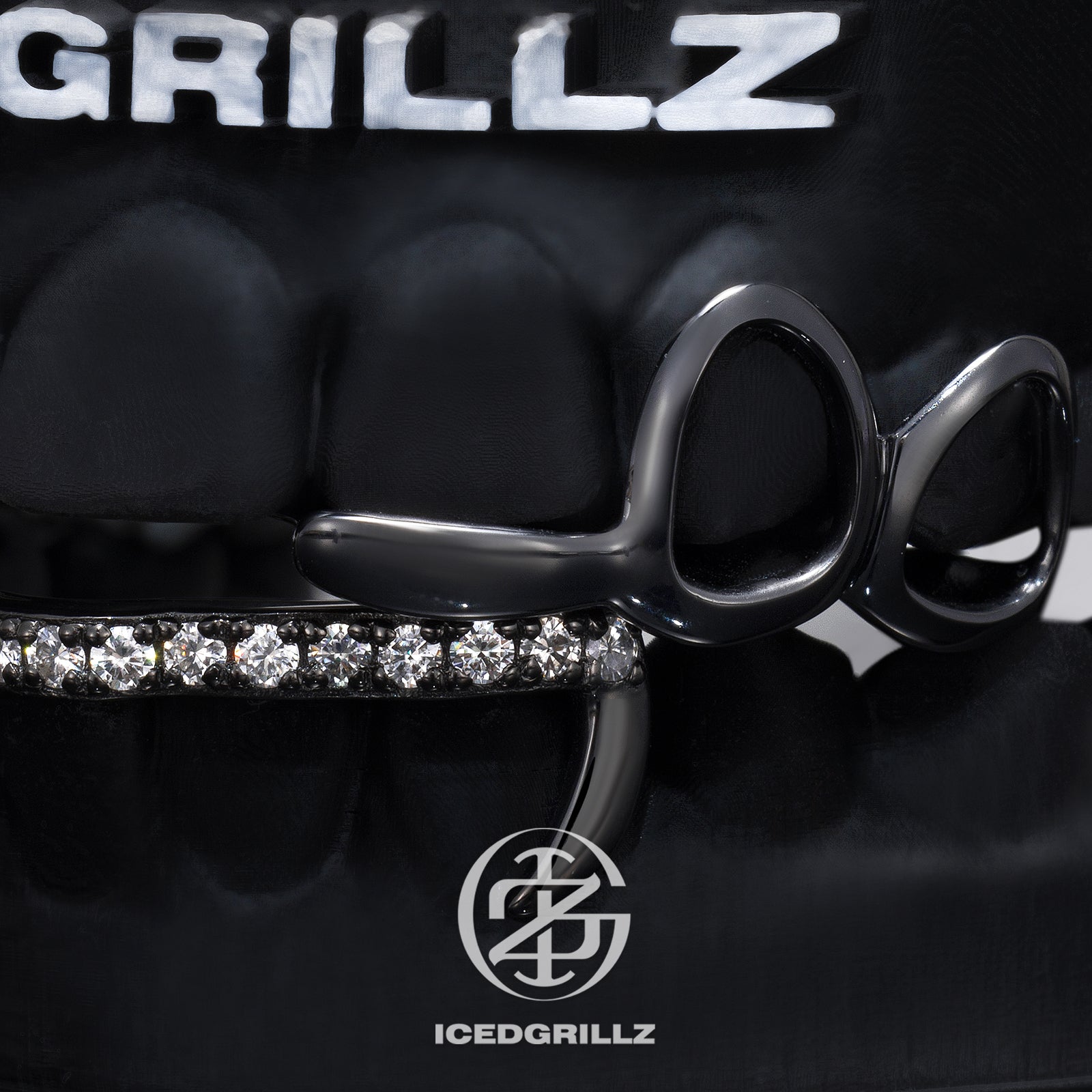 Open Face Curved Edge Moissanite Single Bar Grillz